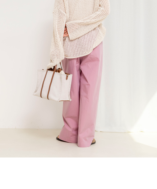 【一部WEB限定サイズ】ウォッシャブル撥水ワイドラップパンツ