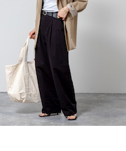 【MAQWEL/マクウェル】ウォッシャブルカーブチノパンツ