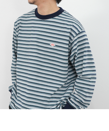 【DANTON/ダントン】DT-C0200TCB STRIPE LONG SLEEVE T-SHIRT 26SS