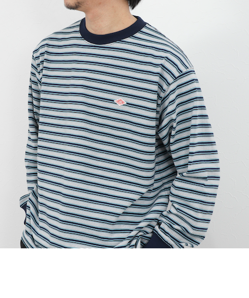 【DANTON/ダントン】DT-C0200TCB STRIPE LONG SLEEVE T-SHIRT 26SS