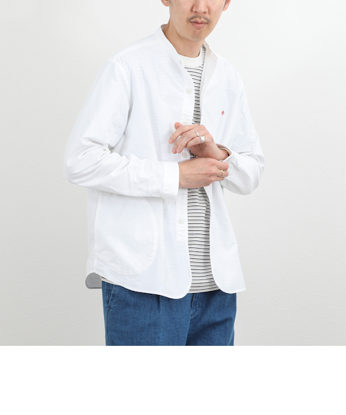 【DANTON/ダントン】DT-B0280SOX BAND COLLAR SHIRT LS 26SS