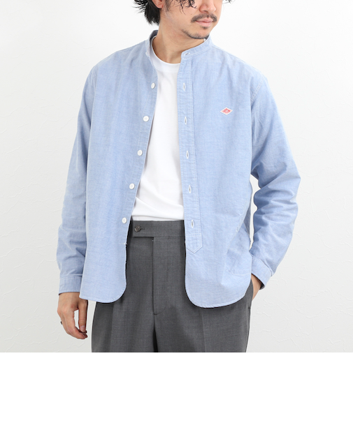 【DANTON/ダントン】DT-B0280SOX BAND COLLAR SHIRT LS 26SS