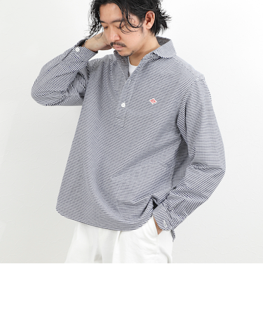 【DANTON/ダントン】DT-B0282OXP ROUND COLLAR P.O SHIRT LS 26SS