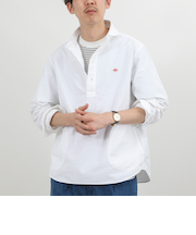 【DANTON/ダントン】DT-B0282SOX ROUND COLLAR P.O SHIRT LS 26SS