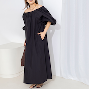【WEB限定】ウォッシャブルボリュームスリーブワンピース