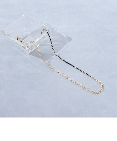 【grace grace/グラスグラス】チェーン×天然石アレンジネックレス