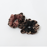 【grace grace/グラスグラス】レオパードコンビシュシュ