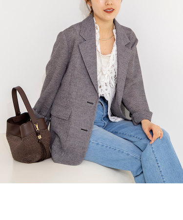 ウォッシャブルカラミオーバージャケット