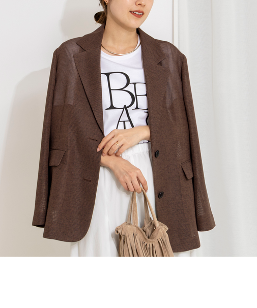 ウォッシャブルカラミオーバージャケット