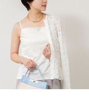 ウォッシャブルアジャスター付サテンスムースキャミ