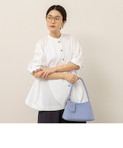 【MAQWEL/マクウェル】ウォッシャブルバンドカラーラグランシャツ