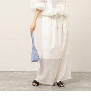 《セットアップ対応》【MAQWEL/マクウェル】ウォッシャブルシアースカート