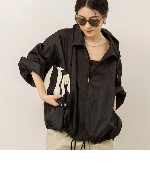 《セットアップ対応》【MAQWEL/マクウェル】ウォッシャブルシアーブルゾン