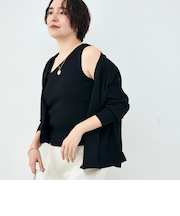 《手洗い可能》アシメントリーカップ付きタンクトップ