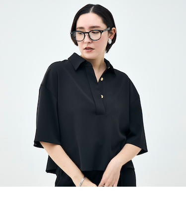 《セットアップ対応》ウォッシャブルイージーツイルシャツ