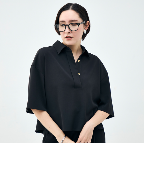 《セットアップ対応》ウォッシャブルイージーツイルシャツ