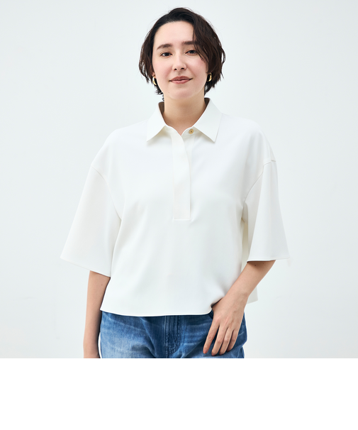 《セットアップ対応》ウォッシャブルイージーツイルシャツ