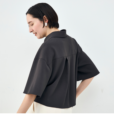 《セットアップ対応》ウォッシャブルイージーツイルシャツ