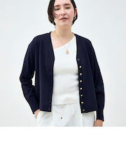 【一部WEB限定カラー】《手洗い可能》エアリータッチゆったりVネックカーディガン