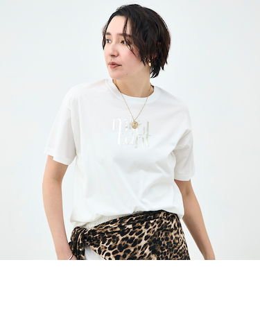 ウォッシャブルオーバーサイズロゴTシャツ