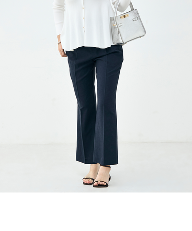 《セットアップ対応》ウォッシャブルブリーザブルシャンブレーセミワイドパンツ