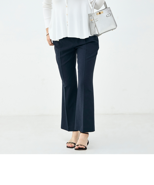 《セットアップ対応》ウォッシャブルブリーザブルシャンブレーセミワイドパンツ