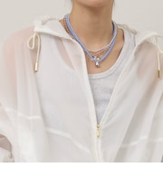 【MAQWEL/マクウェル】ドロップトップビーズネックレス