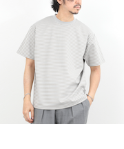 シルケットボーダーTシャツ / クルーネック / 26SS