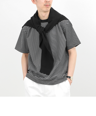 シルケットボーダーTシャツ / クルーネック / 26SS