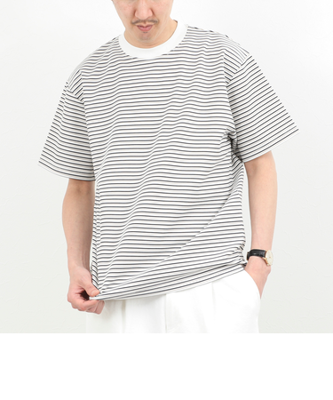 シルケットボーダーTシャツ / クルーネック / 26SS