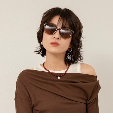 【MAQWEL/マクウェル】シアーフレームサングラス