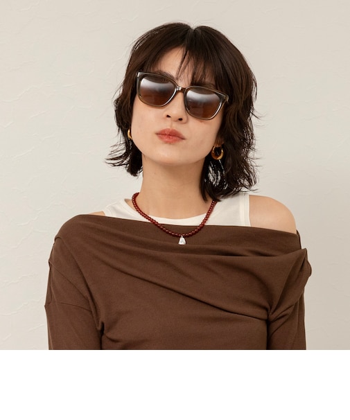 【MAQWEL/マクウェル】シアーフレームサングラス