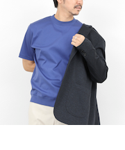 《ビジカジ対応》シルケットスムース クルーネックドレスTシャツ 26SS