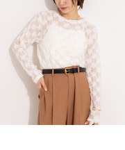 ウォッシャブルレースロンT