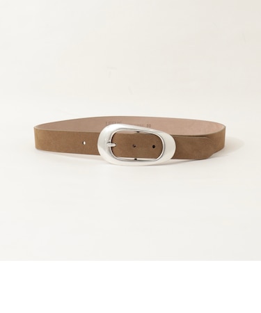 【LEFIJE/レフィエ】オーバルバックルベルト（スエード）