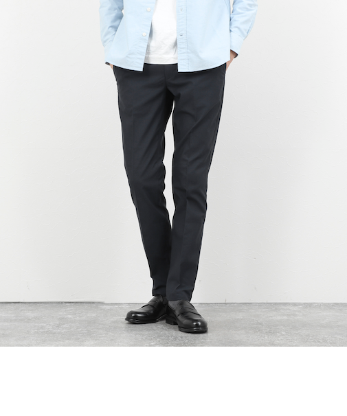 《ビジカジ対応》綿麻COOLMAX スリムフィットパンツ 26SS