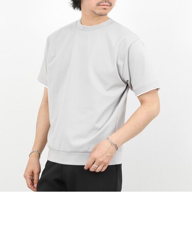 超長綿ハイゲージポンチ フェイクレイヤードTシャツ 26SS