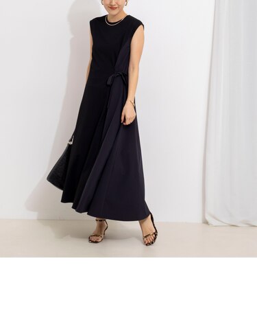 ウォッシャブル布帛切り替えワンピース