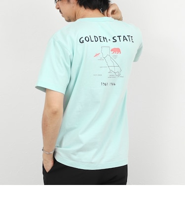 【BARNS OUTFITTERS】別注 MAP GOLDEN STATE プリントTシャツ 26SS