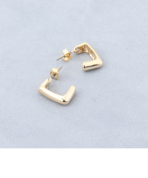 【grace grace/グラスグラス】スクエアＧ型ピアス