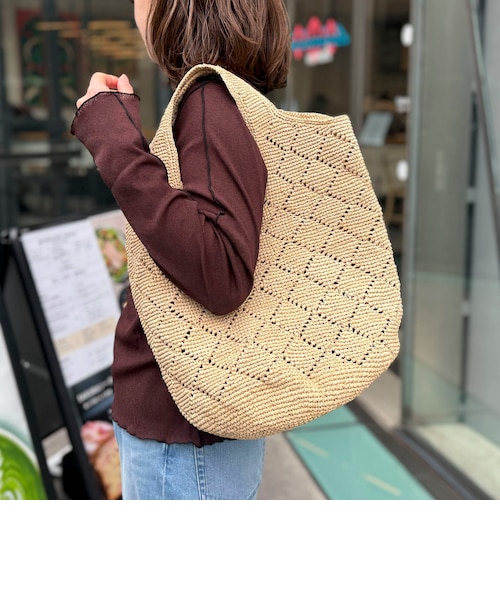 IVAHONA ラフィア かごバッグ トートバッグ IVAHONA/イバオナ】 ラフィアかごバッグ｜ノーリーズの通販｜&mall