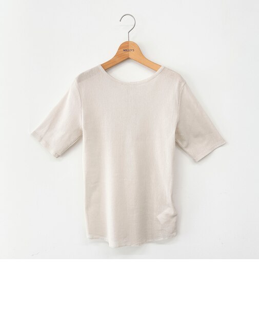 ウォッシャブルコットンチュールバックヘンリー2WAYプルオーバー