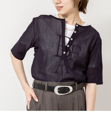 ウォッシャブルコットンチュールバックヘンリー2WAYプルオーバー