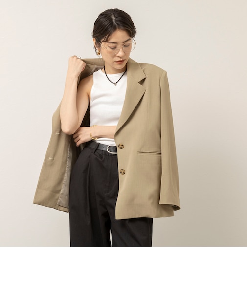 【MAQWEL/マクウェル】ウォッシャブルCOTTON RIB タンクトップ