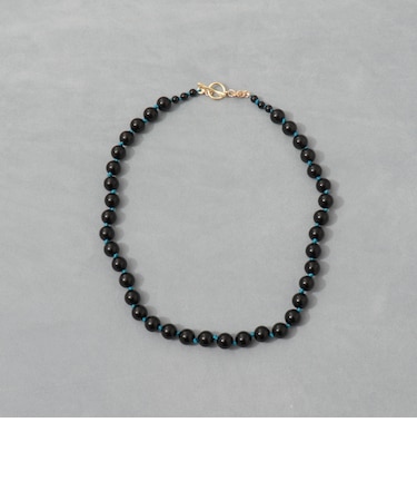 【grace grace/グラスグラス】カラーヤーンノット天然石ネックレス