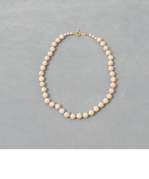 【grace grace/グラスグラス】カラーヤーンノット天然石ネックレス