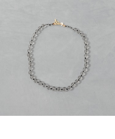 【grace grace/グラスグラス】カラーヤーンノット天然石ネックレス