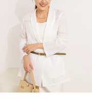 ウォッシャブルレースジャケット