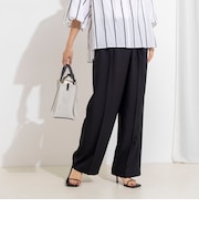 ウォッシャブルラップ風ワイドパンツ