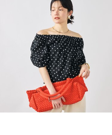 【WEB＆一部店舗限定アイテム】ウォッシャブルレース刺繍袖ボリュームサッカーブラウス